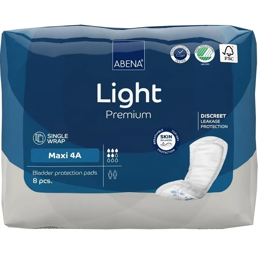 10593_ABENA LIGHT MAXI 4A VLOZKY ABSORPCNI, 1000 ML, 8 KS